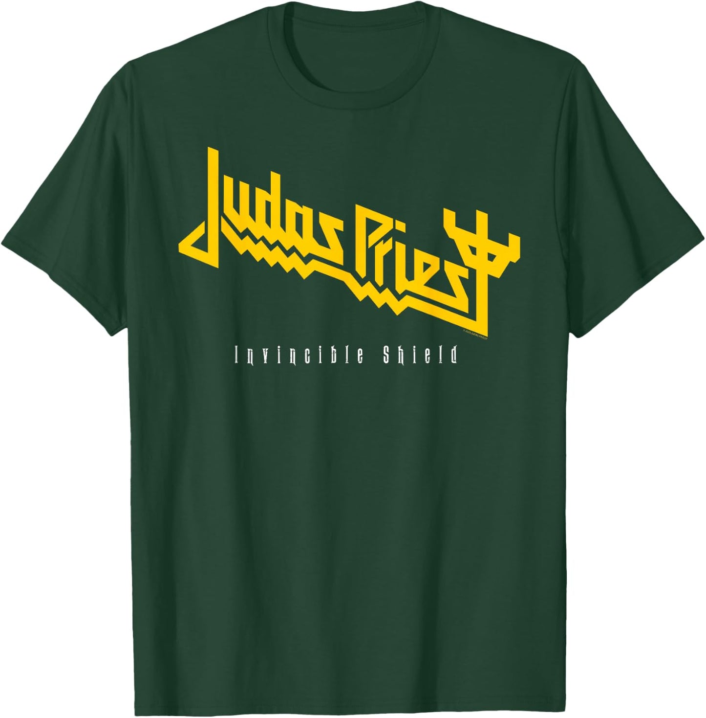 Judas Priest Invincible Shield Yellow T-Shirt - T-Shirt | Forest