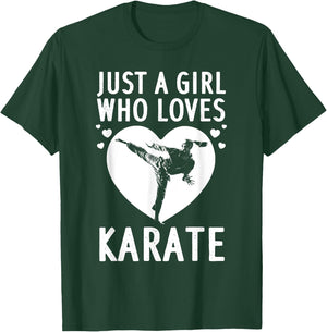 Funny Karate Girls Karate Black Belt Martial Arts T-Shirt - T-Shirt | Forest