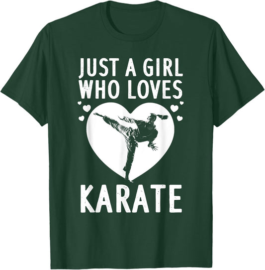 Funny Karate Girls Karate Black Belt Martial Arts T-Shirt - T-Shirt | Forest