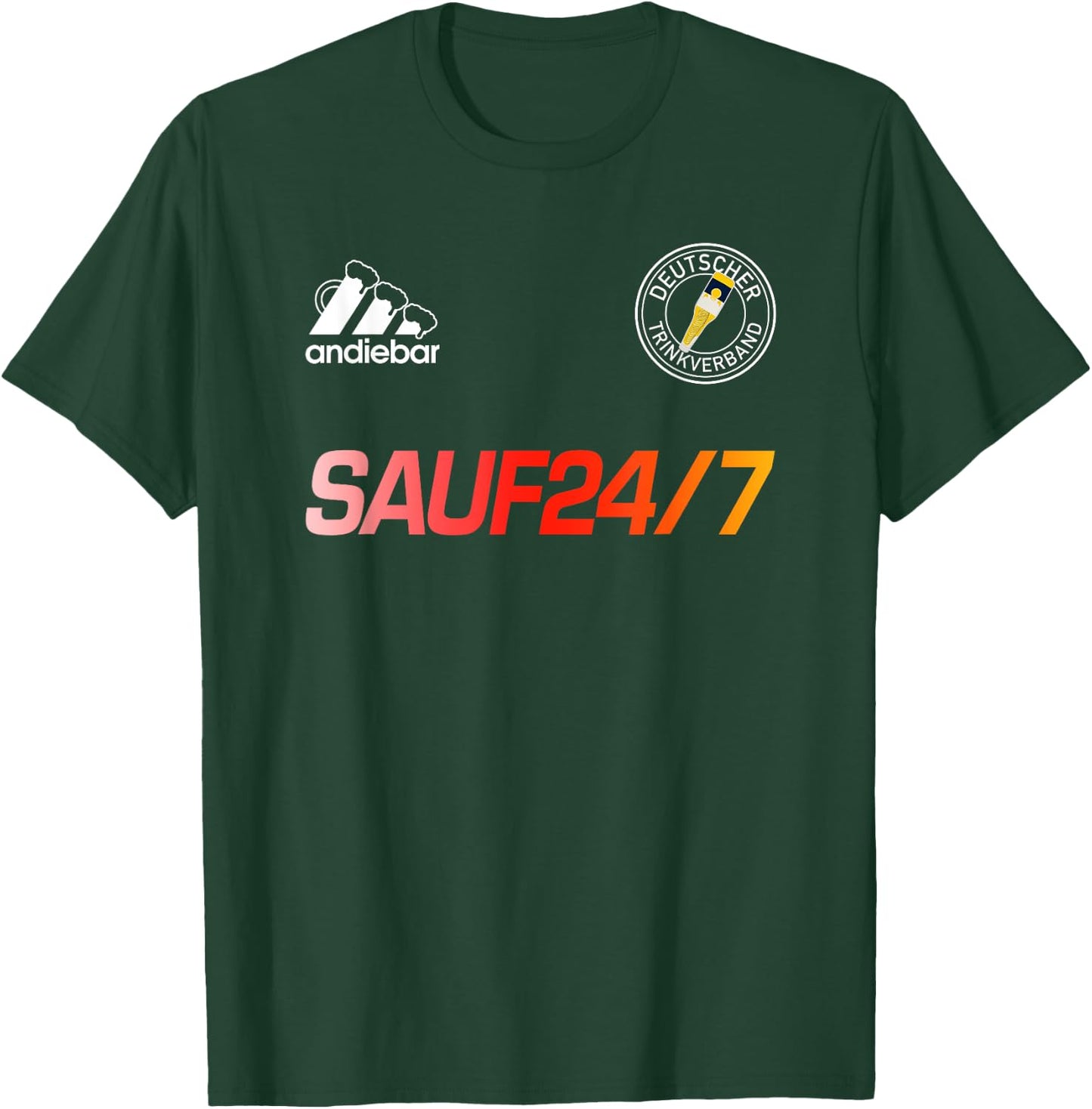 Sauf 24/7 – Soft Jersey X Malle Germany Beer T-Shirt - T-Shirt | Forest