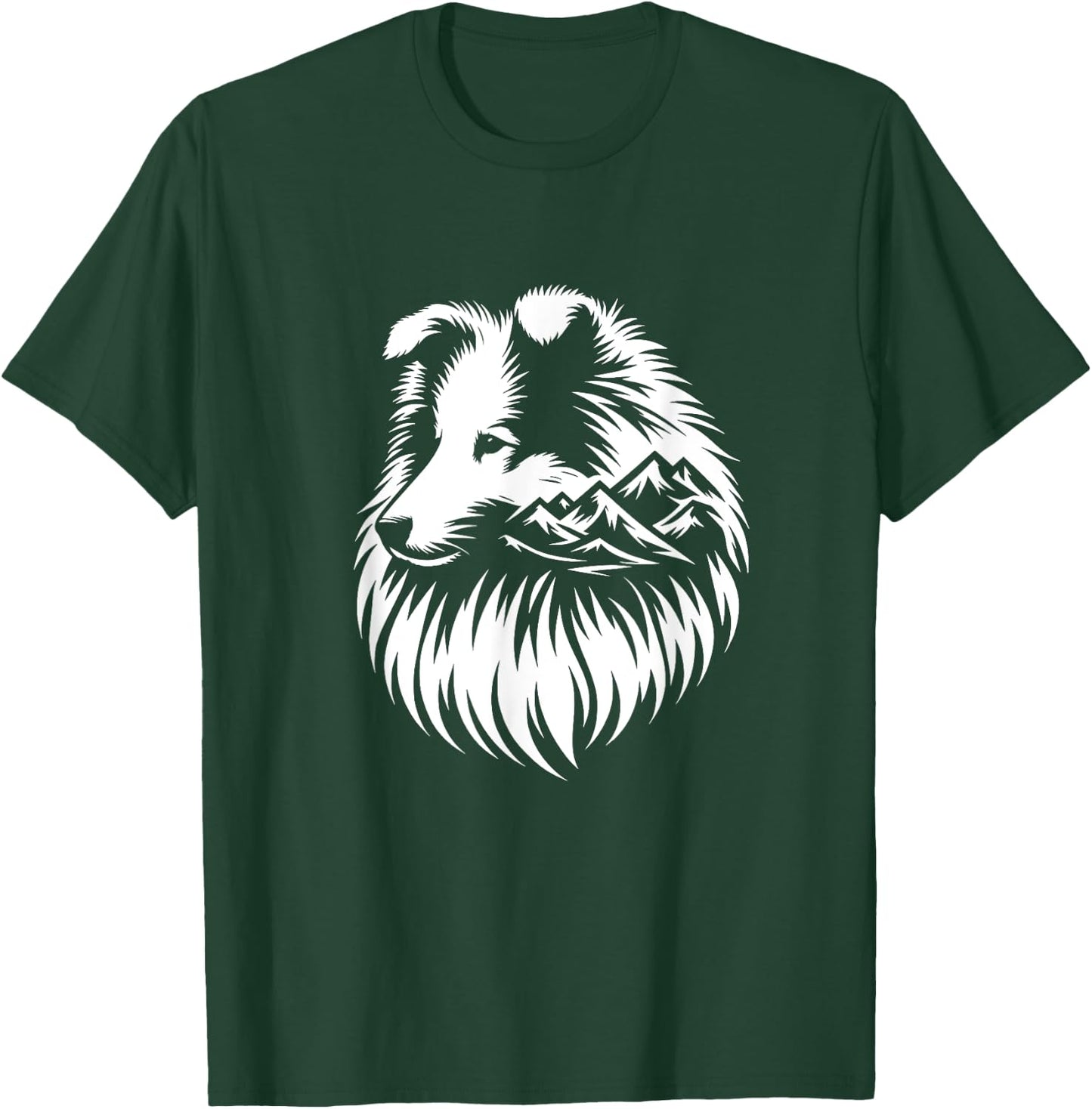 Shetland Shepherd Dog Sheltie Nature Design T-Shirt - T-Shirt | Forest