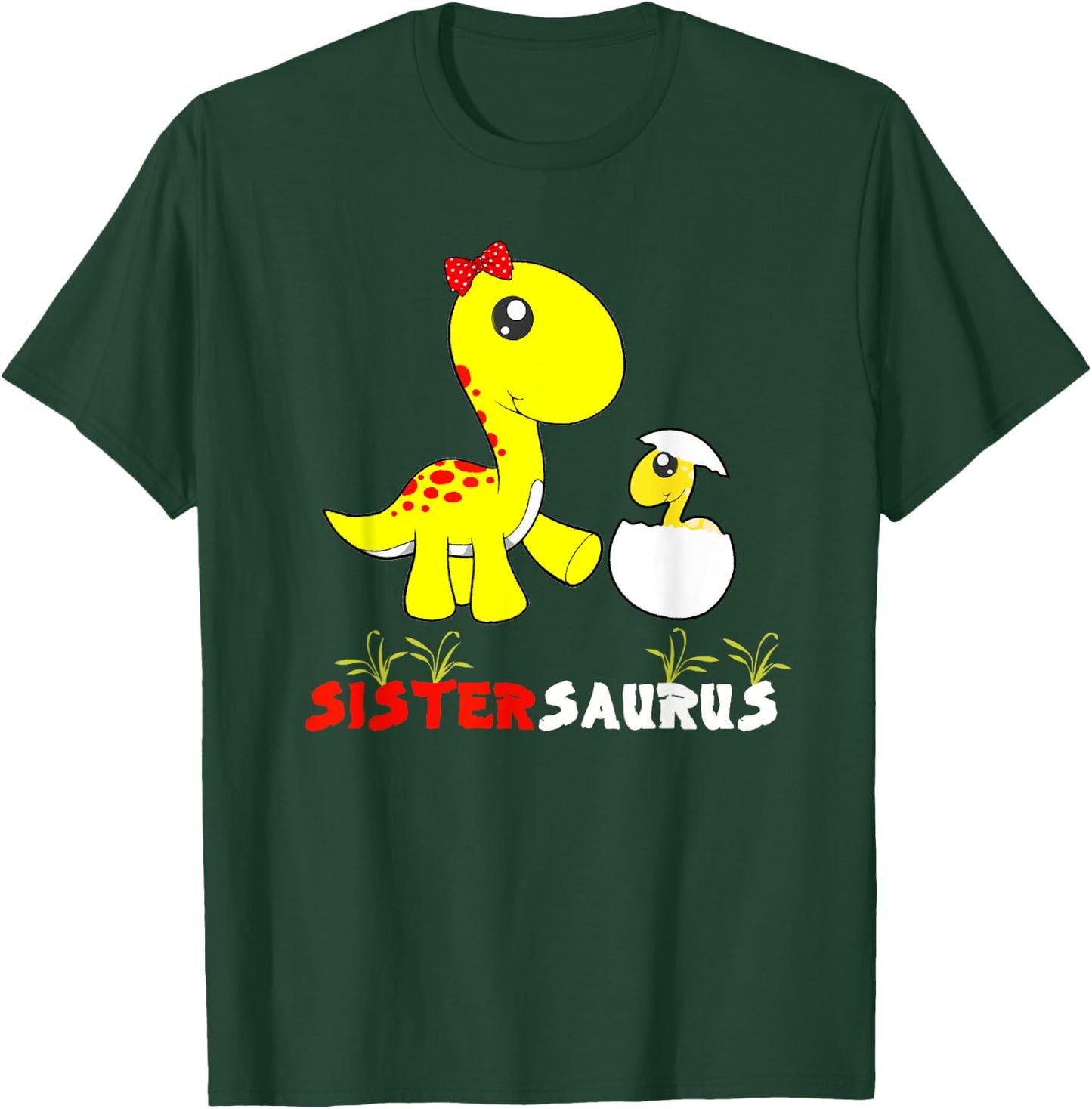 Sistersaurus Dinosaur Sister Sister T-Shirt - T-Shirt | Forest