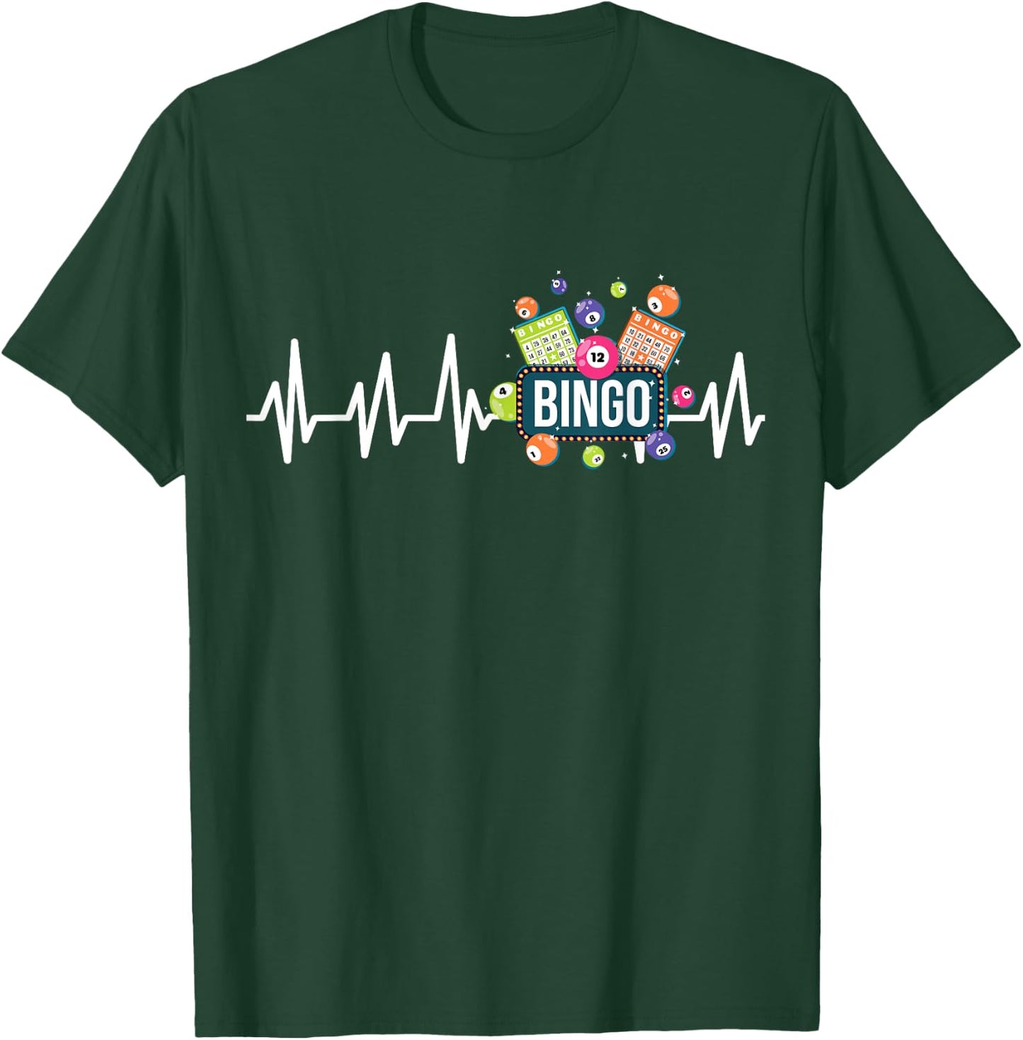 Bingo Grandpa Daubers Gamblers Vintage Playing T-Shirt - T-Shirt | Forest