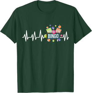 Bingo Grandpa Daubers Gamblers Vintage Playing T-Shirt - T-Shirt | Forest