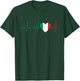 Italian Italy Flag Italia Italian Pride T-Shirt - T-Shirt | Forest