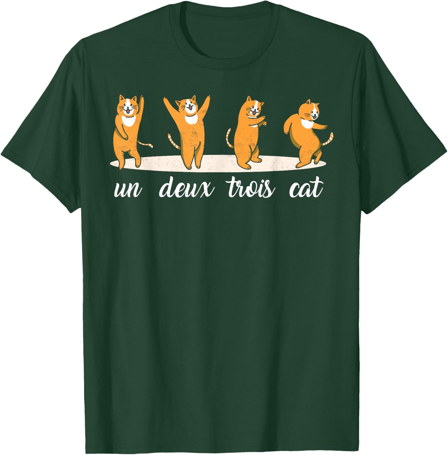 Un Deux Trois Cat Funny Cat French Women T-Shirt - T-Shirt | Forest