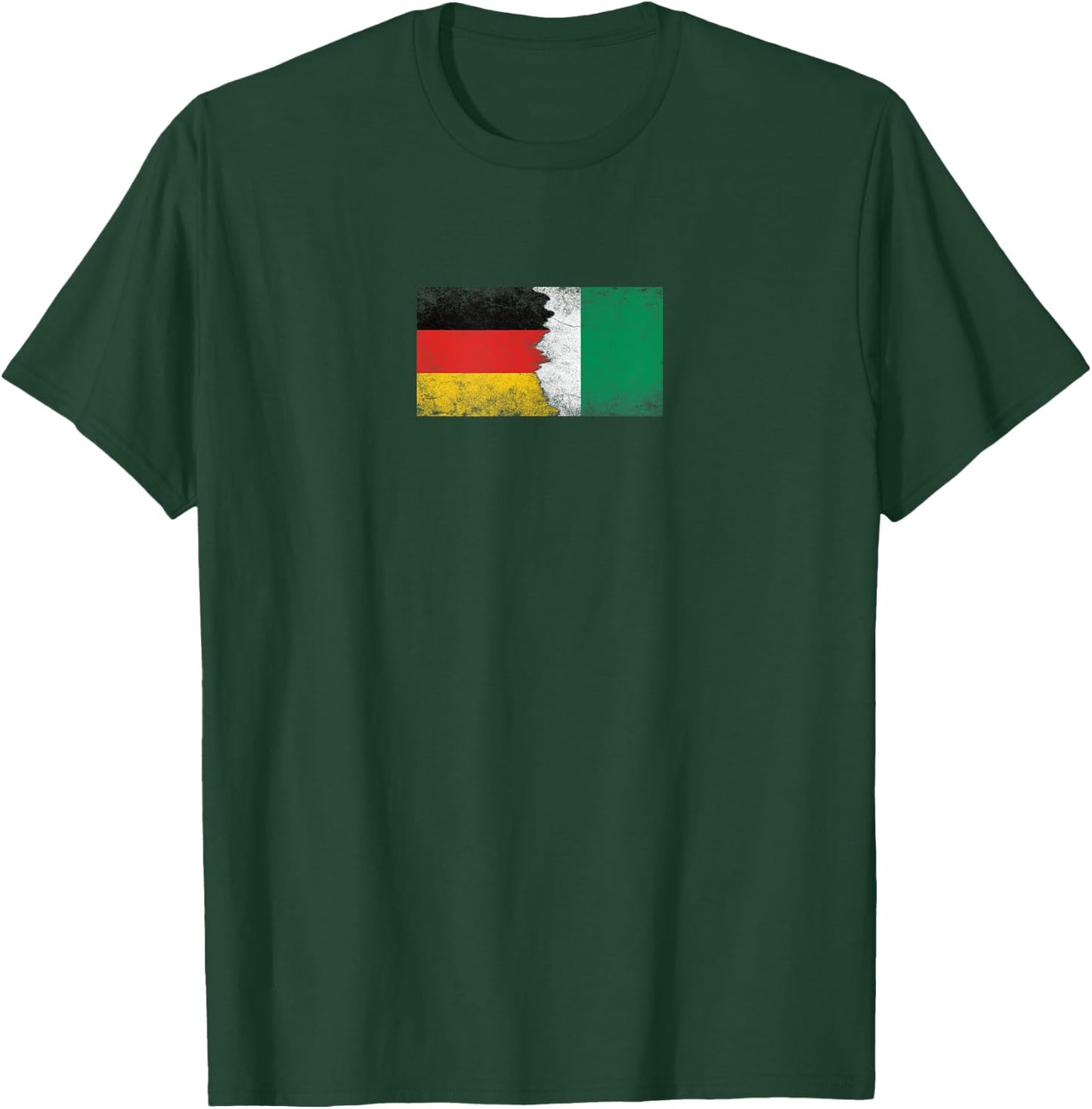 Deutschland & Nigeria Flaggen - Deutsch Nigerianisch T-Shirt - T-Shirt | Forest
