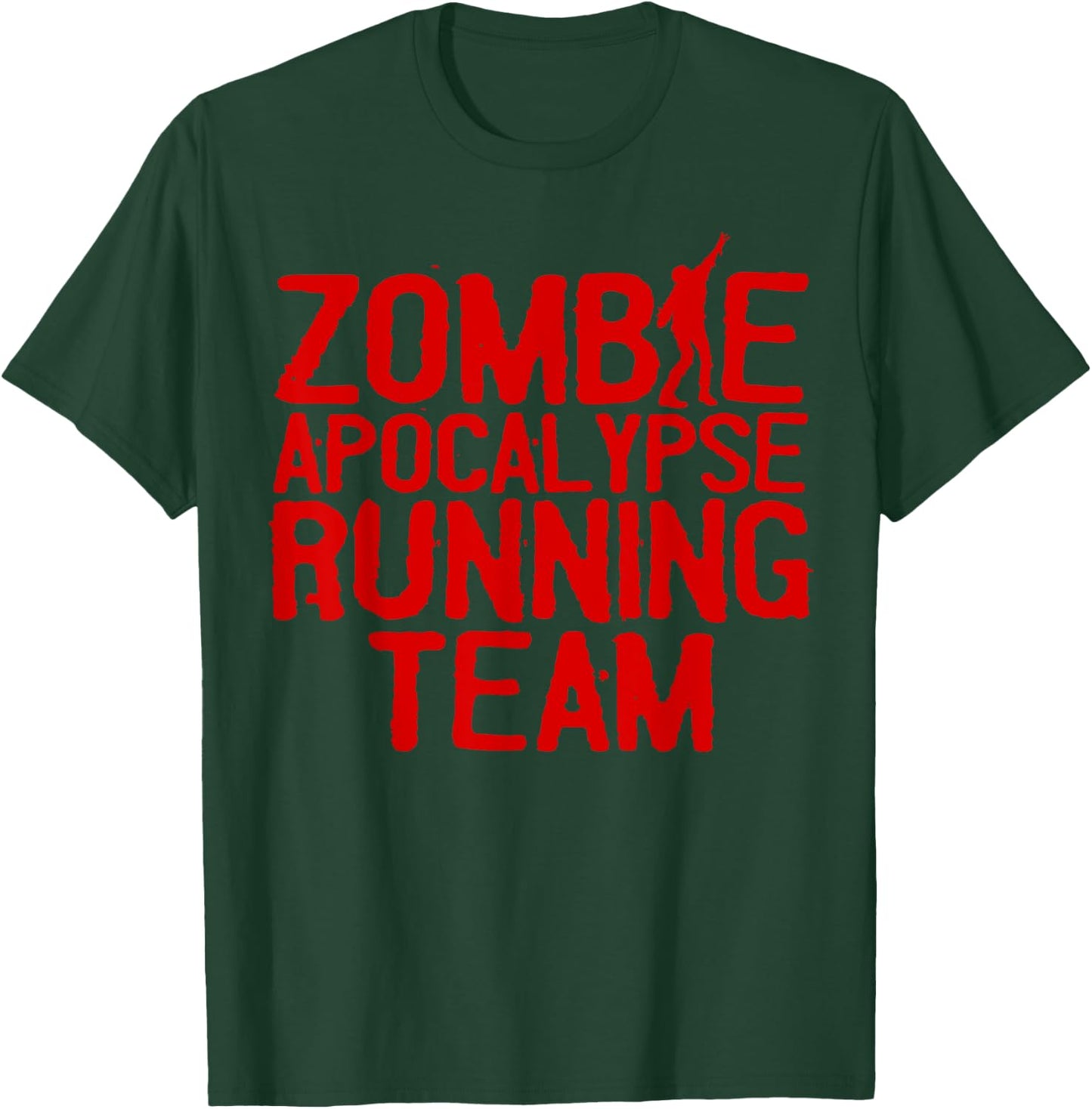 Zombie Running Design Women Funny Marathon Halloween T-Shirt - T-Shirt | Forest
