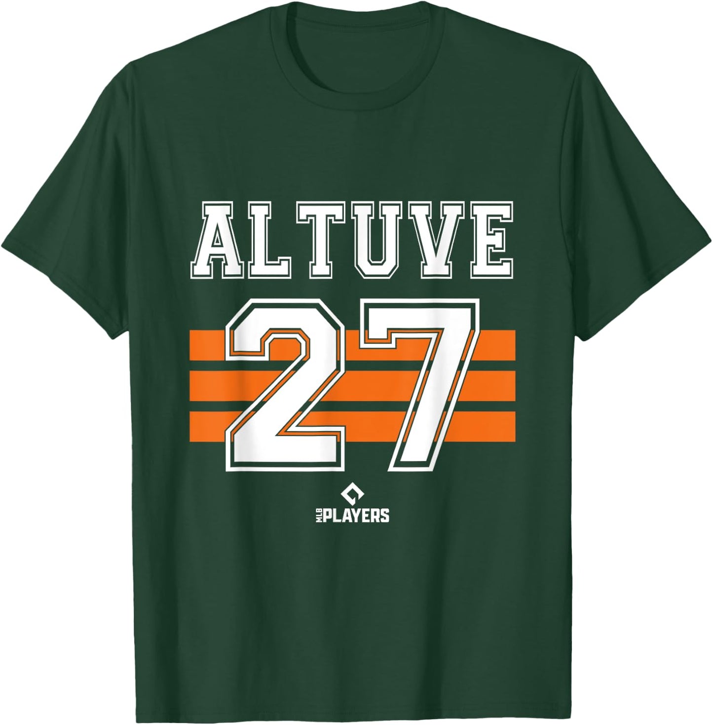Jose Altuve 27 Houston Texas Baseball MLB Players T-Shirt - T-Shirt | Forest