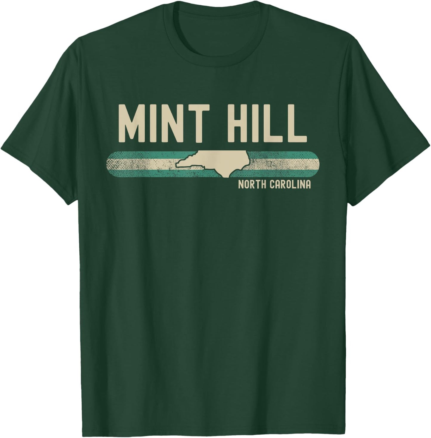 Mint Hill NC | North Carolina | Travel & 80s Style T-Shirt - T-Shirt | Forest