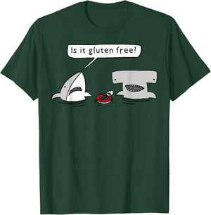 Is It Gluten Free Two Sharks Graphic T-Shirt - T-Shirt | Forest