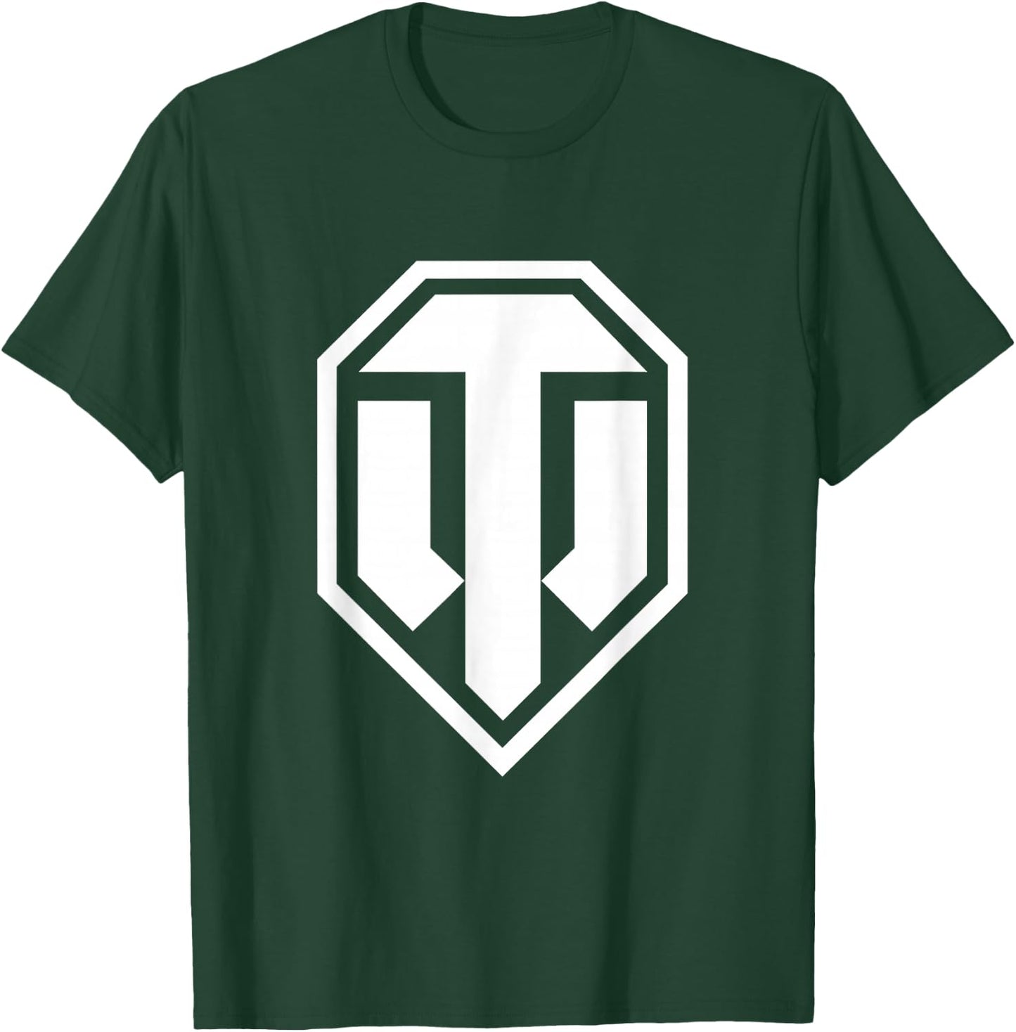 World of Tanks Logo (white) , black T-Shirt - T-Shirt | Forest