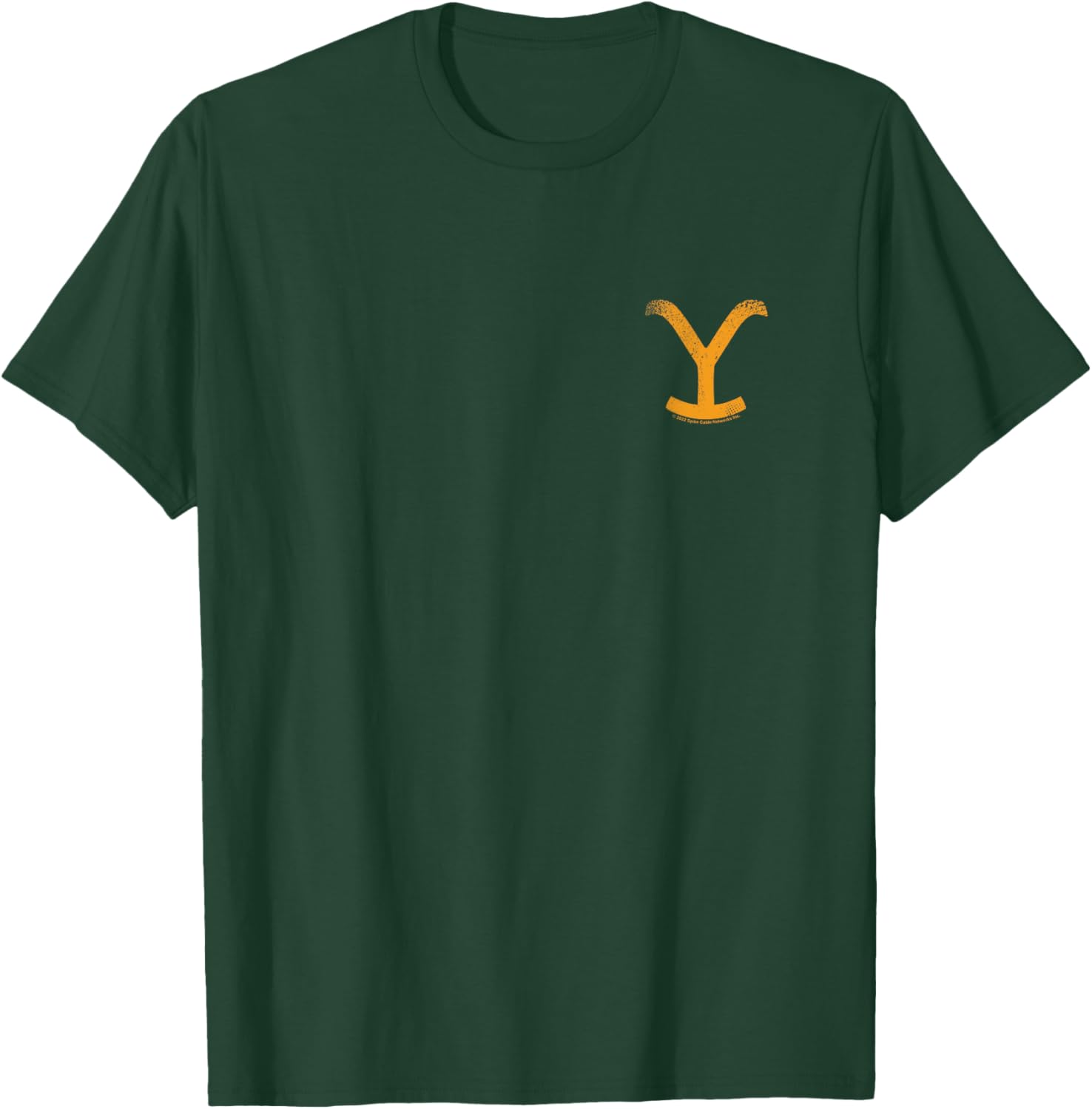 Yellowstone Y Symbol Front Left Chest , Black, S T-Shirt - T-Shirt | Forest