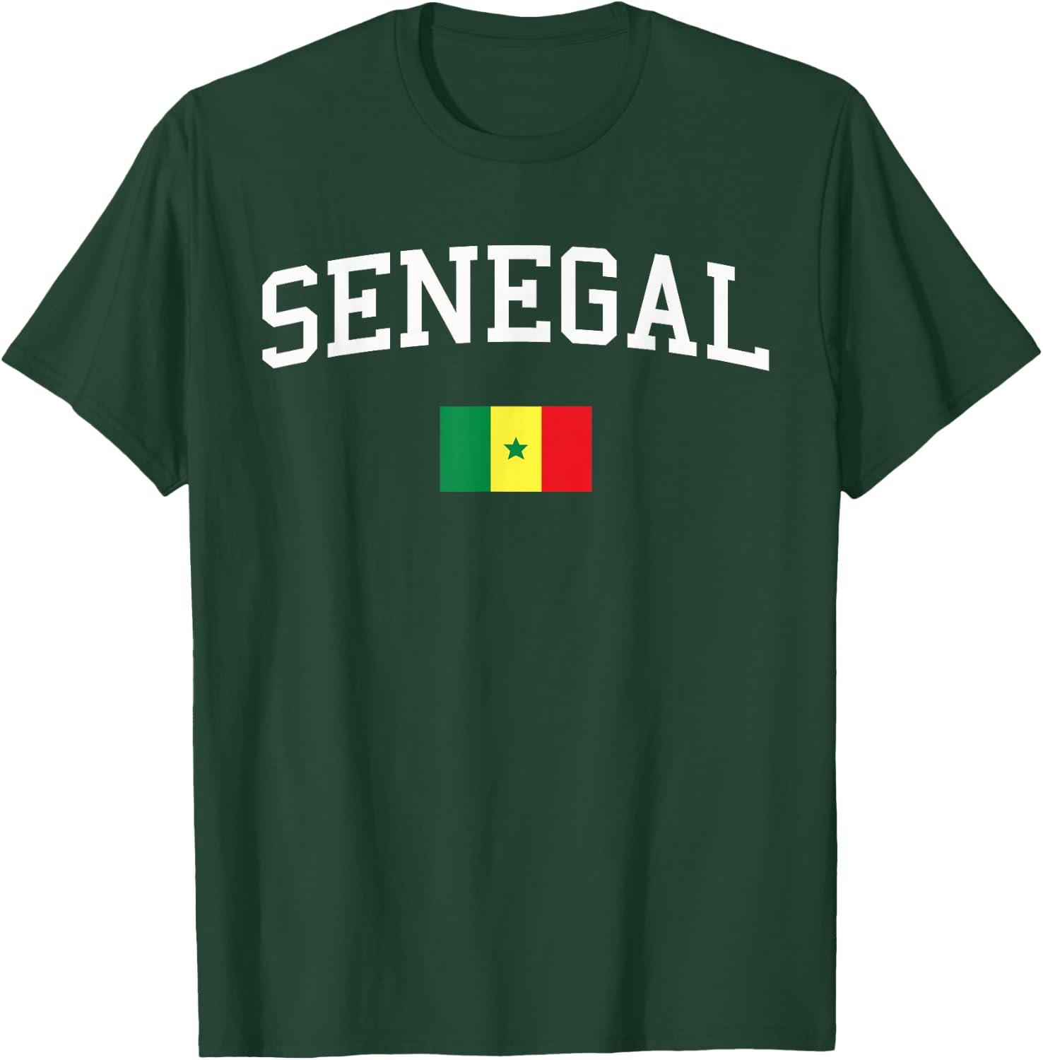 Senegalese Flag Men Women Kids Senegal T-Shirt - T-Shirt | Forest
