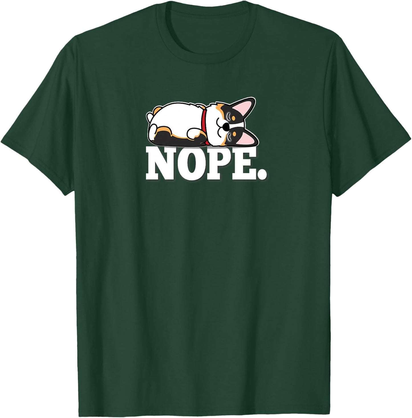 Kawaii Nap Sleep Nope Black Tricolor Corgi Lover Premium T-Shirt - T-Shirt | Forest