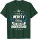 Verity Name - Verity Thing Name You Wouldn't Understand T-Shirt - T-Shirt | Forest