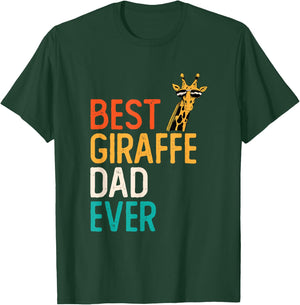 Giraff Zoo Animal Lover Funny Giraffe Father Dad Giraffe T-Shirt - T-Shirt | Forest