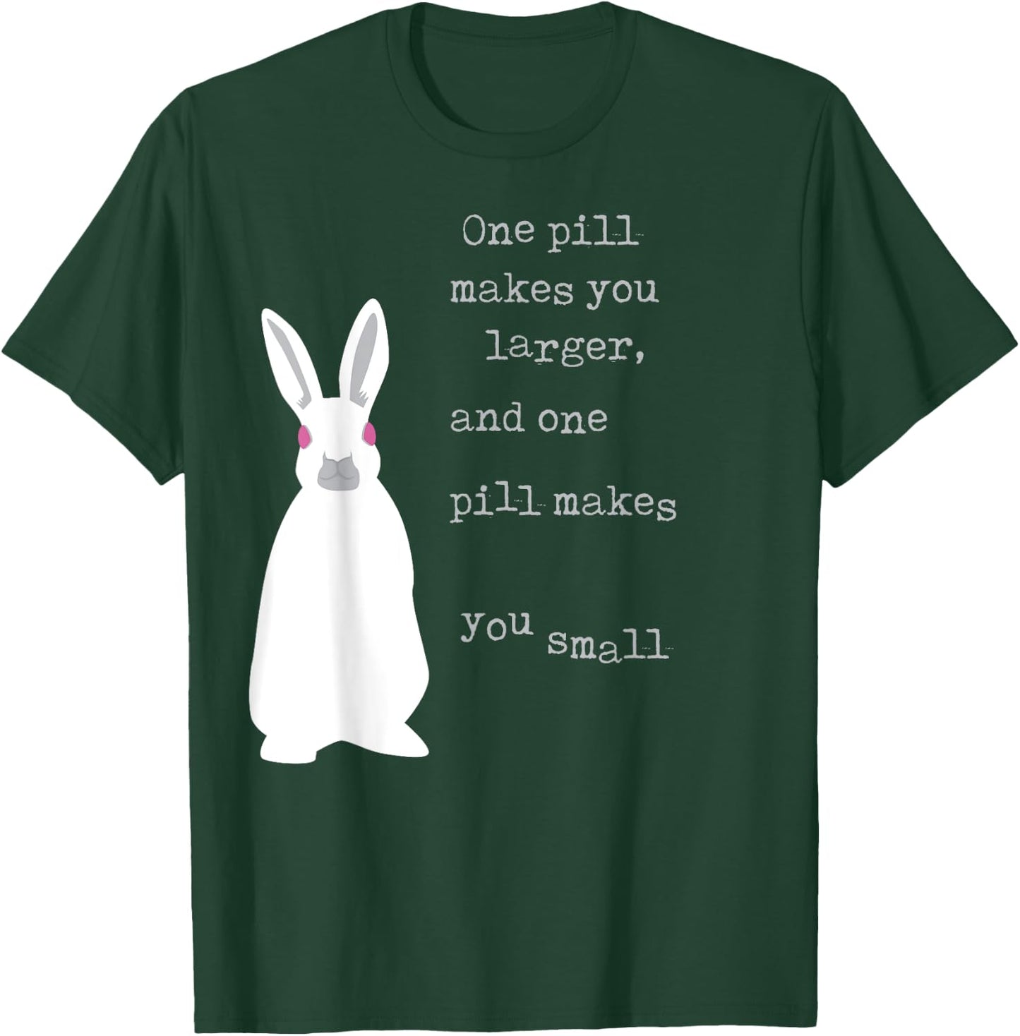 LyricLyfe White Rabbit T-Shirt - T-Shirt | Forest