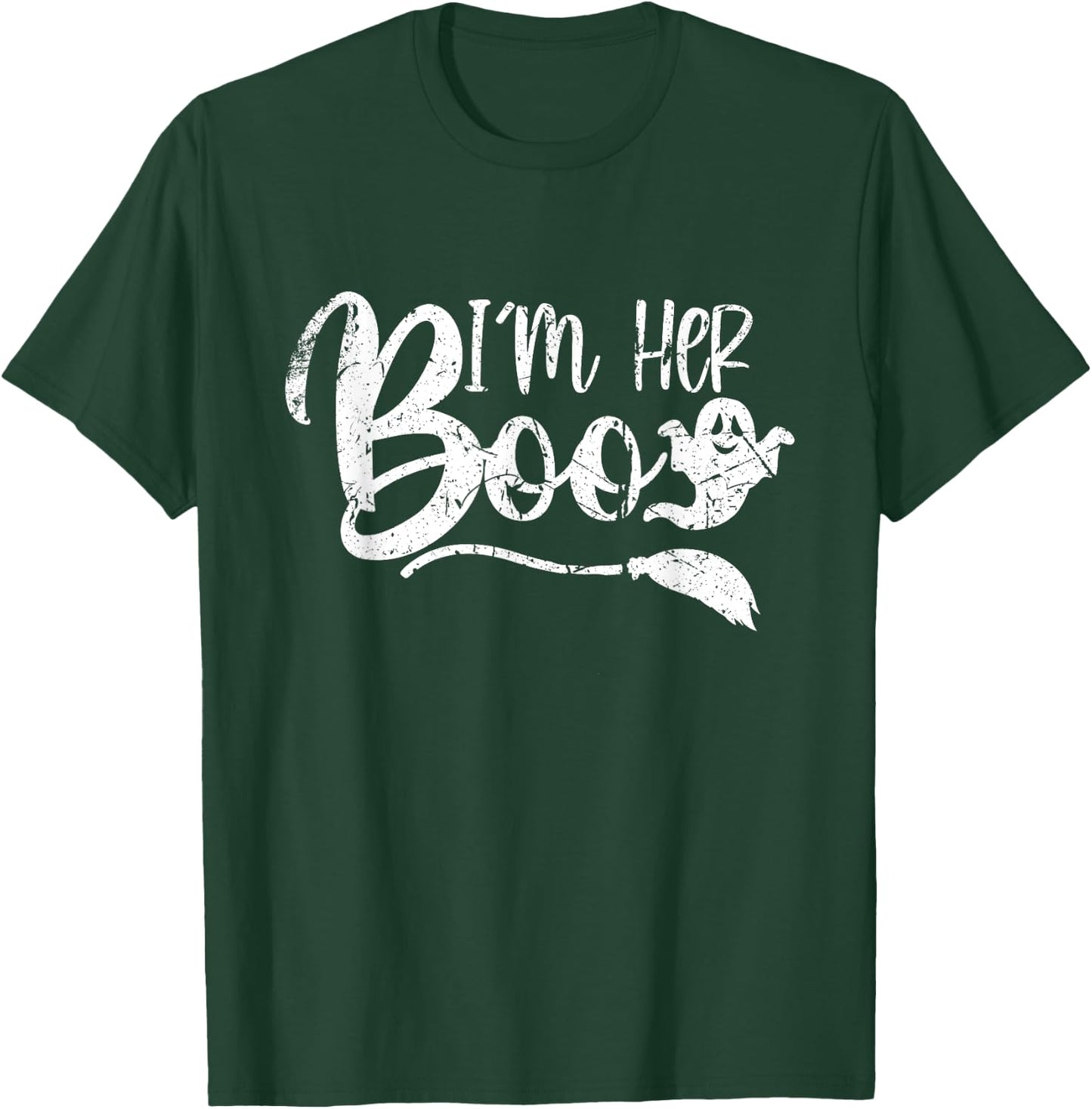Vintage I'm Her Boo Funny Matching Couples Halloween T-Shirt - T-Shirt | Forest