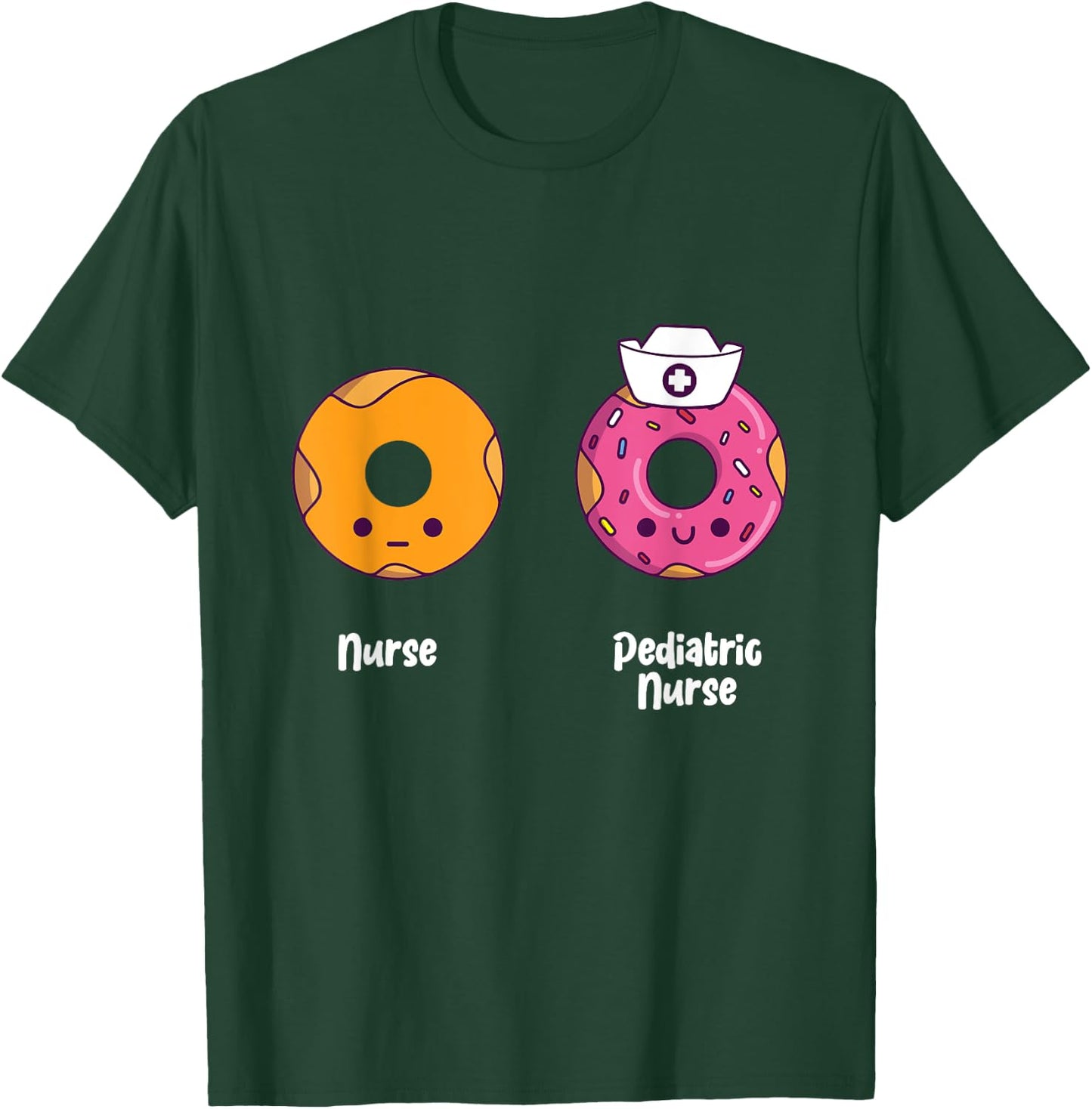 Kawaii Donut Children's Nurse And Nurse T-Shirt - T-Shirt | Forest