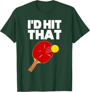 Cool Table Tennis Design Women Game Ping Pong Lovers T-Shirt - T-Shirt | Forest