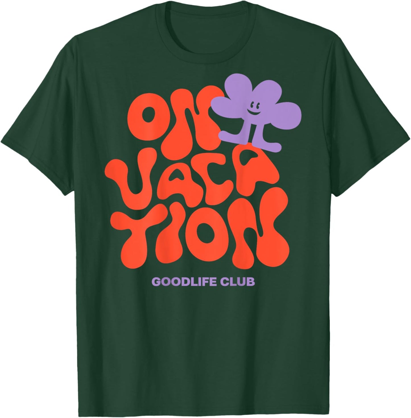 On Vacation Goodlife Club X Chill Holiday Backprint T-Shirt - T-Shirt | Forest