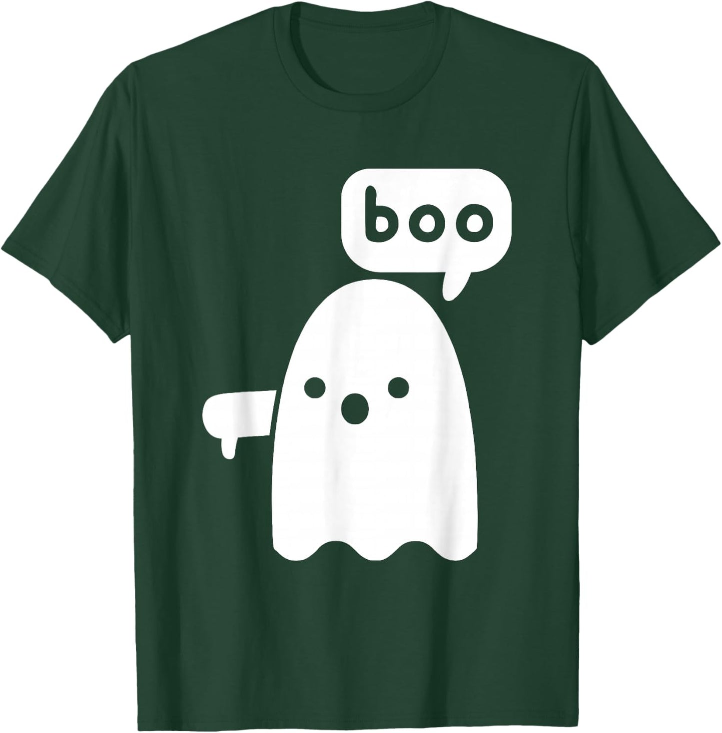 Thumbs Down Ghost Screaming Boo Disapproval Ghost halloween T-Shirt - T-Shirt | Forest