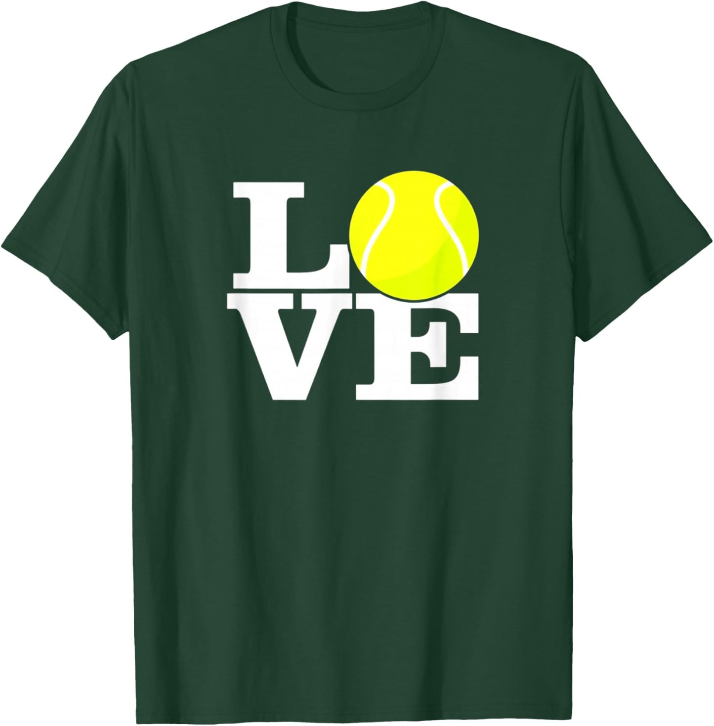 Love Tennis Ball T-Shirt - T-Shirt | Forest