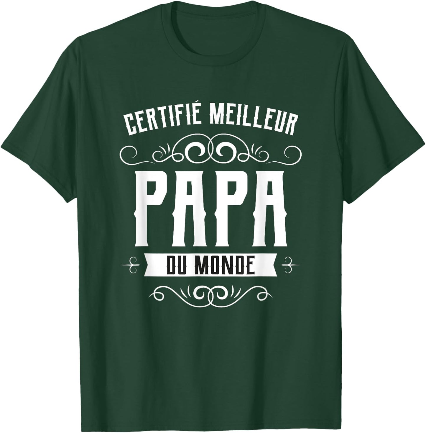 World's Best Dad Super Gift Father's Day , Black T-Shirt - T-Shirt | Forest