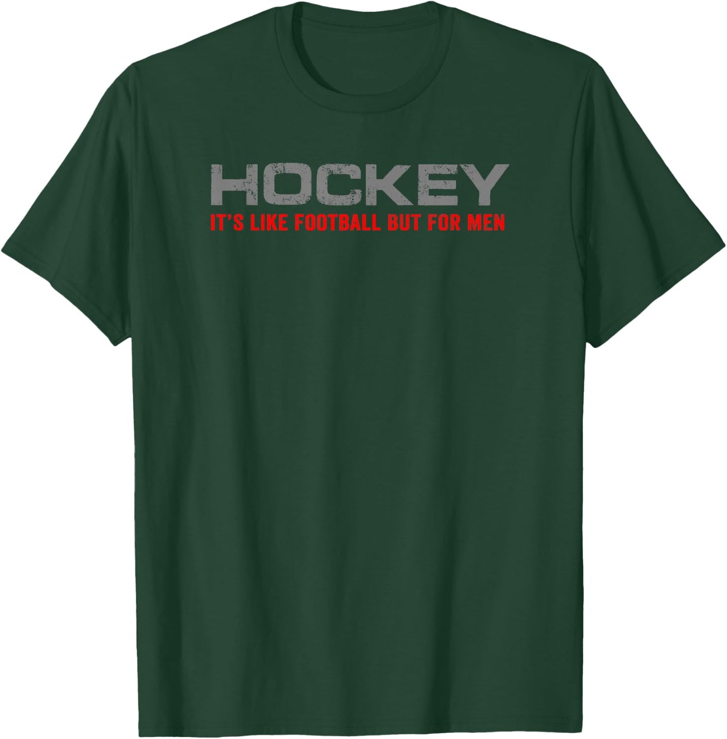 Funny Ice Hockey It's Like Football But sarcastic T-Shirt - T-Shirt | Forest
