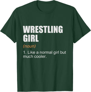 Wrestling Girl Definition - Funny Wrestling Girl T-Shirt - T-Shirt | Forest