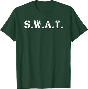 SWAT Polizisten Halloween Zukunft Polizist Sheriff T-Shirt - T-Shirt | Forest