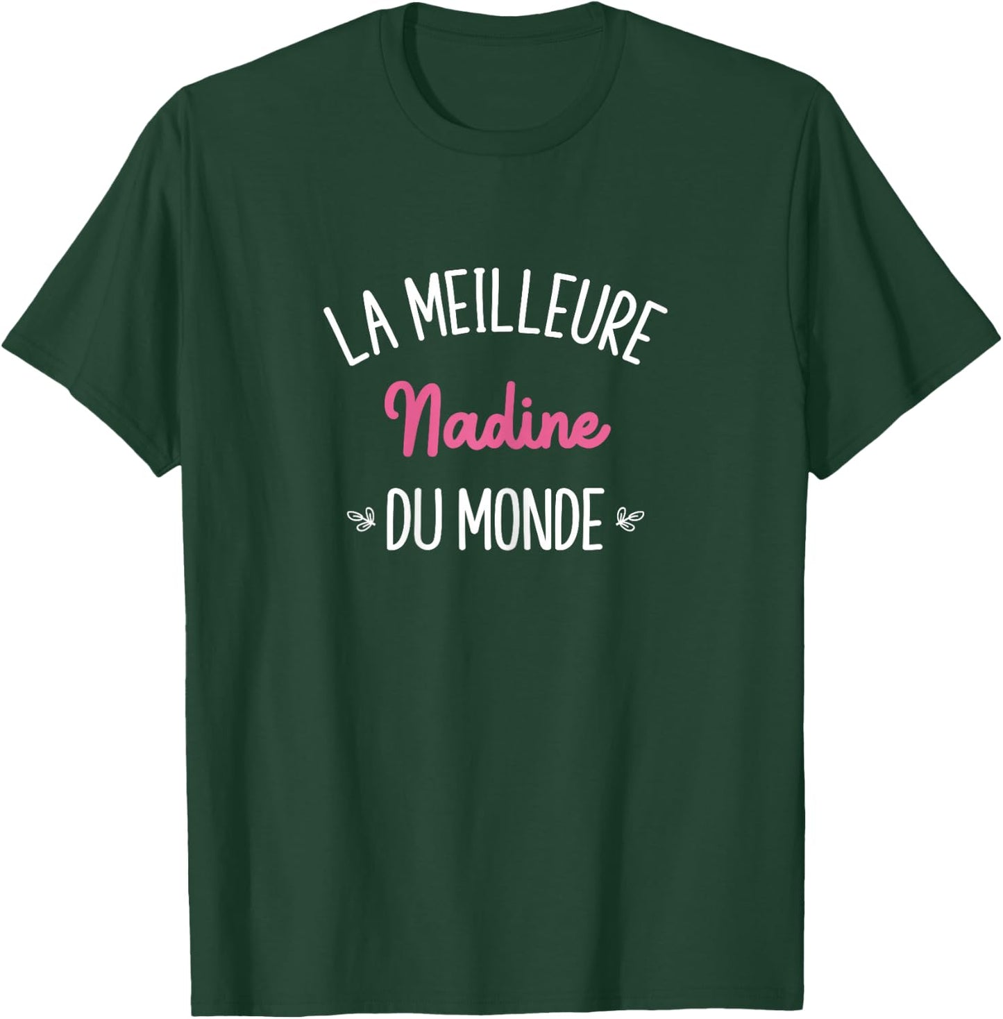 Woman Humor Personalized Gift BFF Name Nadine , Black T-Shirt - T-Shirt | Forest