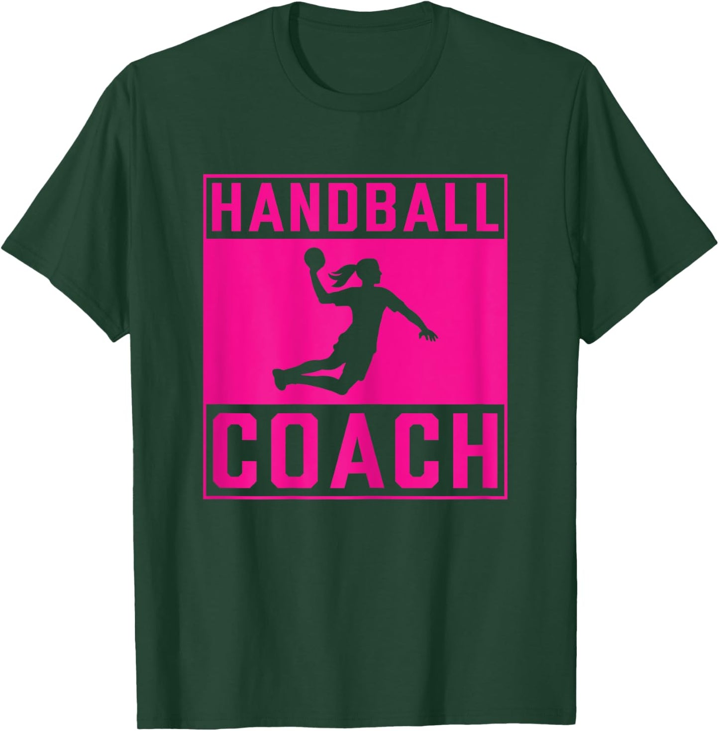 Idée Cadeau Handballeur Sport Féminin Handball Coach Femme T-Shirt - T-Shirt | Forest