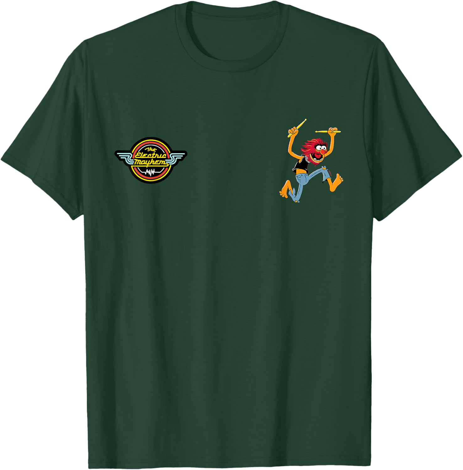 Disney The Muppets Animal #76 2-Sided Soccer Jersey T-Shirt - T-Shirt | Forest