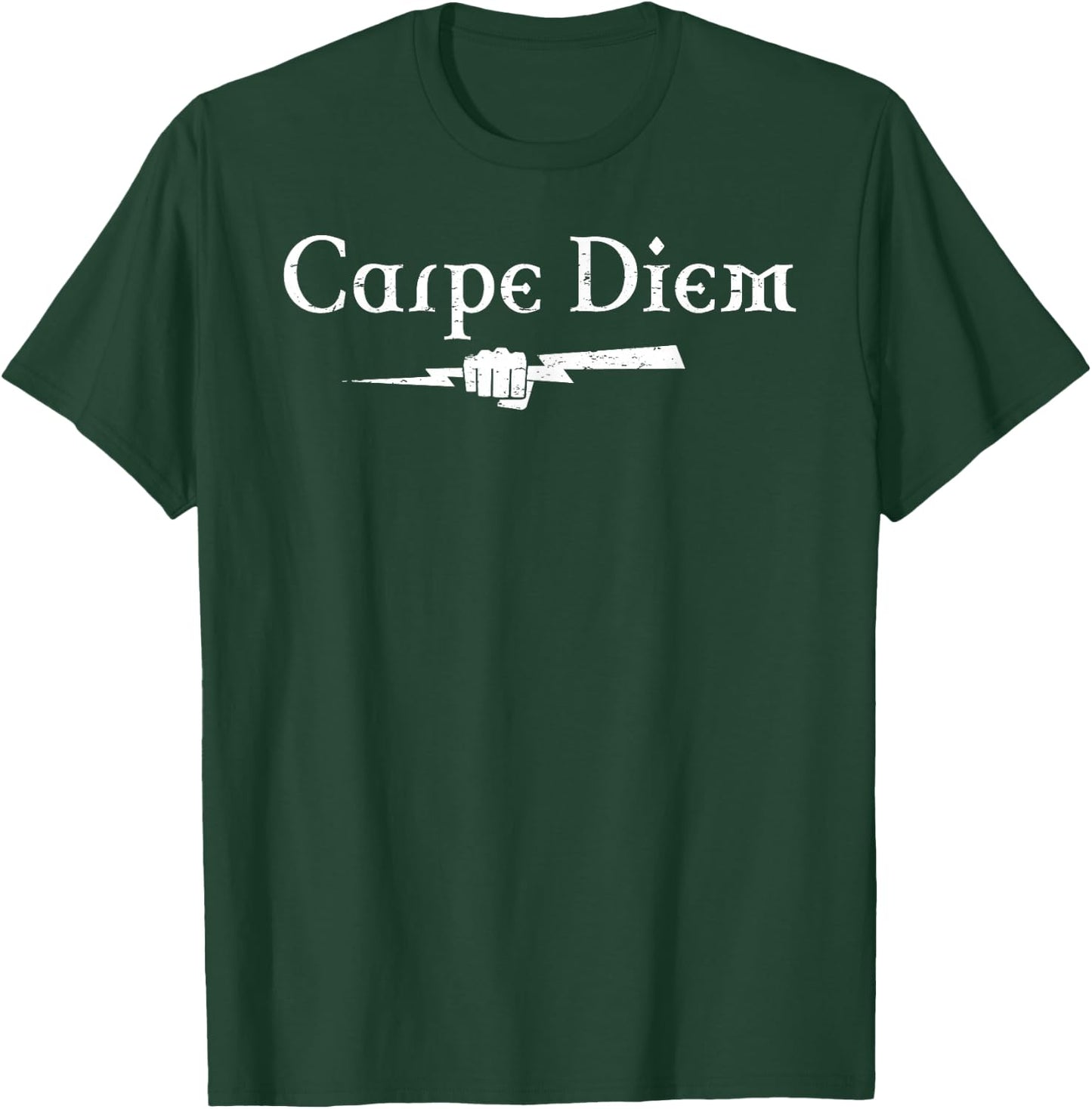 Carpe Diem Celtic Lightning Bolt T-Shirt - T-Shirt | Forest
