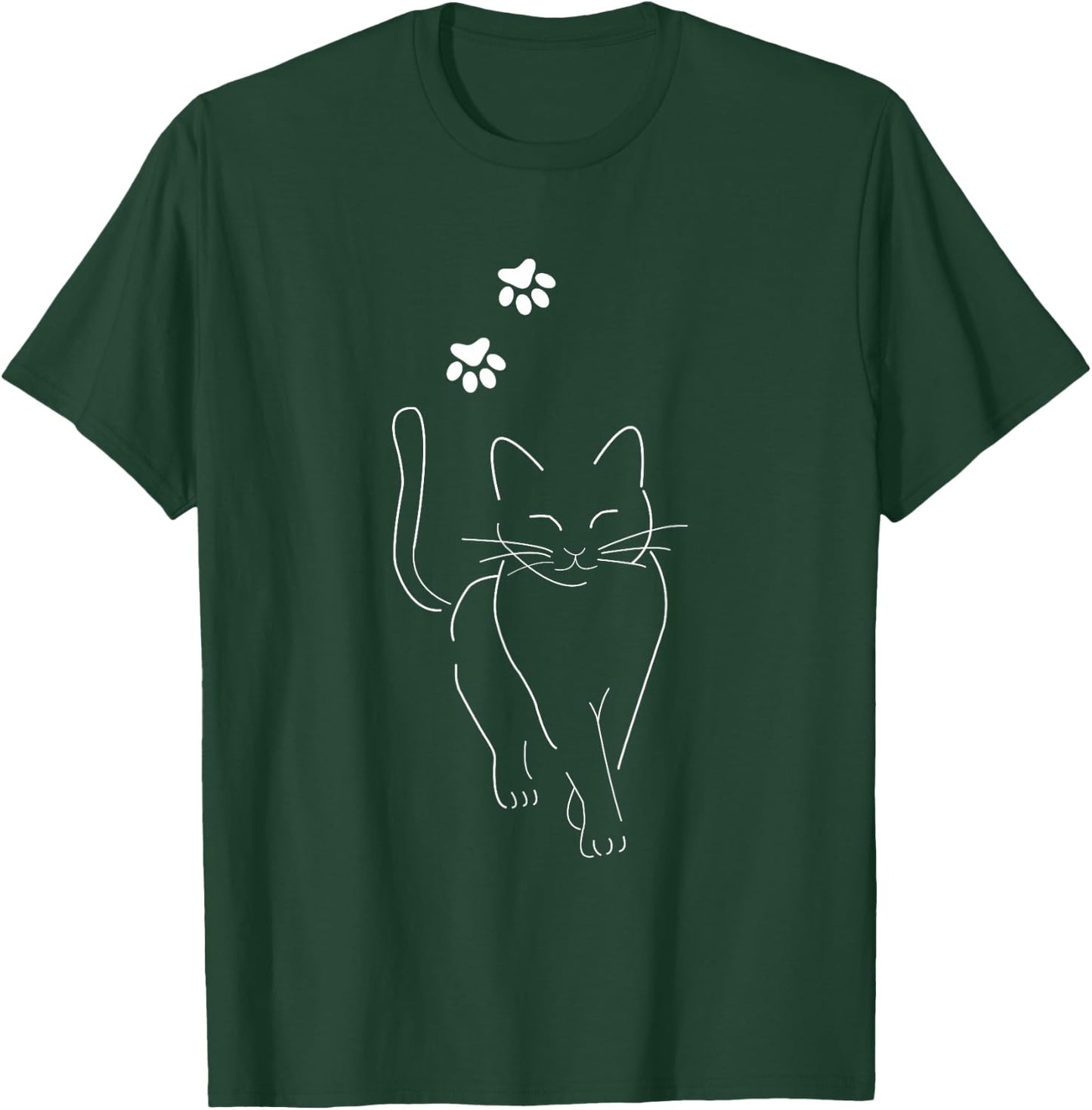 Cat Motif Women's Men's Funny , black T-Shirt - T-Shirt | Forest