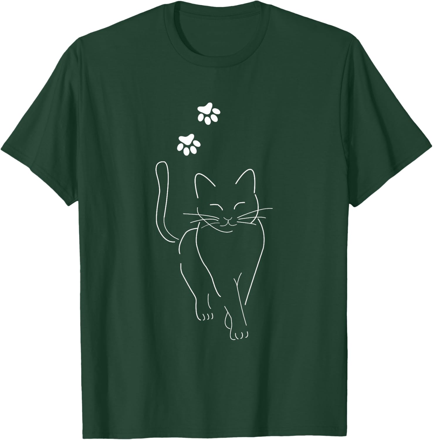 Cat Motif Women's Men's Funny , black T-Shirt - T-Shirt | Forest