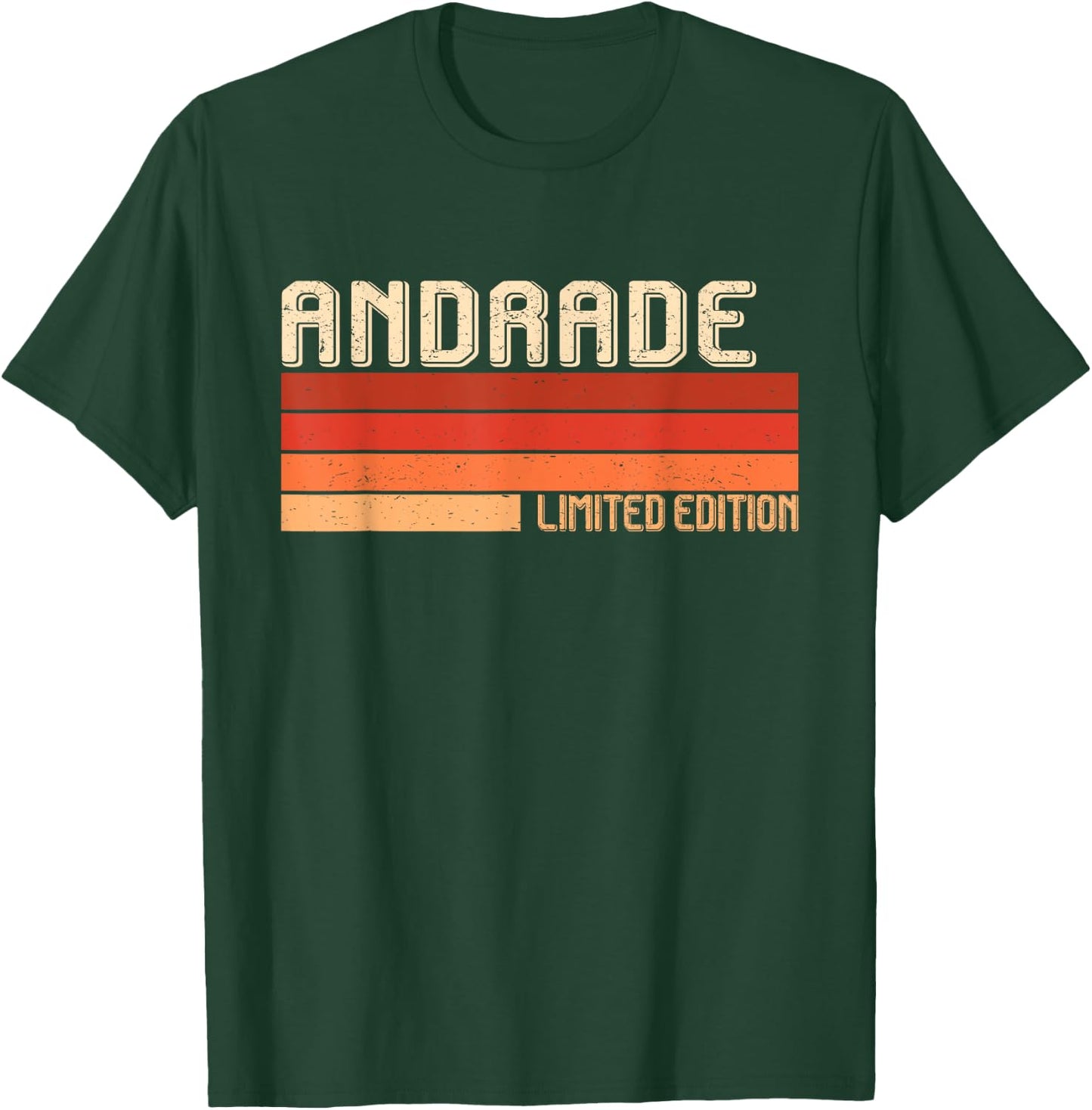 ANDRADE Name Personalized Idea Men Retro Vintage ANDRADE T-Shirt - T-Shirt | Forest
