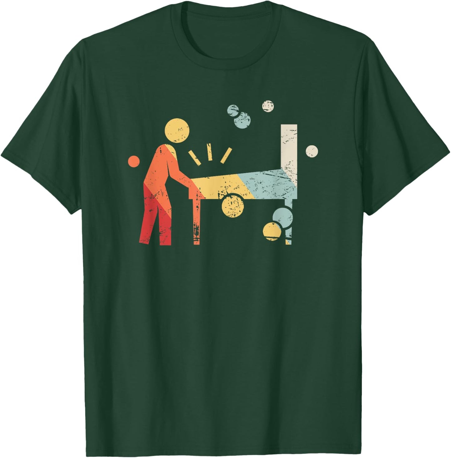 Retro Player | Pinball T-Shirt - T-Shirt | Forest