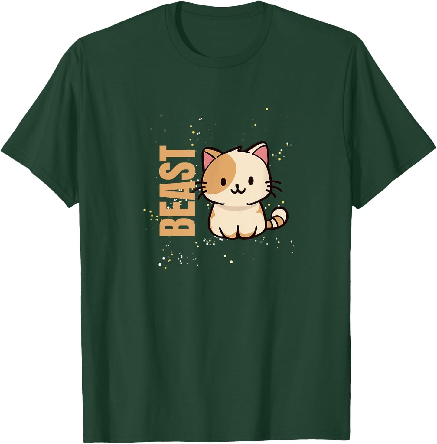 Beast - Cute Cat with Humour T-Shirt - T-Shirt | Forest