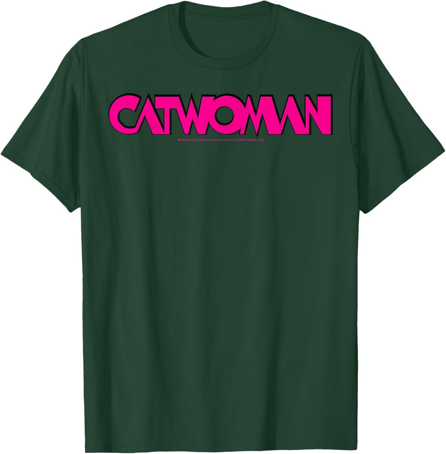 DC Comics Catwoman Simple Logo T-Shirt - T-Shirt | Forest