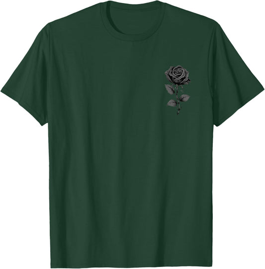 199 Flowers Black Rose Graphic , Small T-Shirt - T-Shirt | Forest