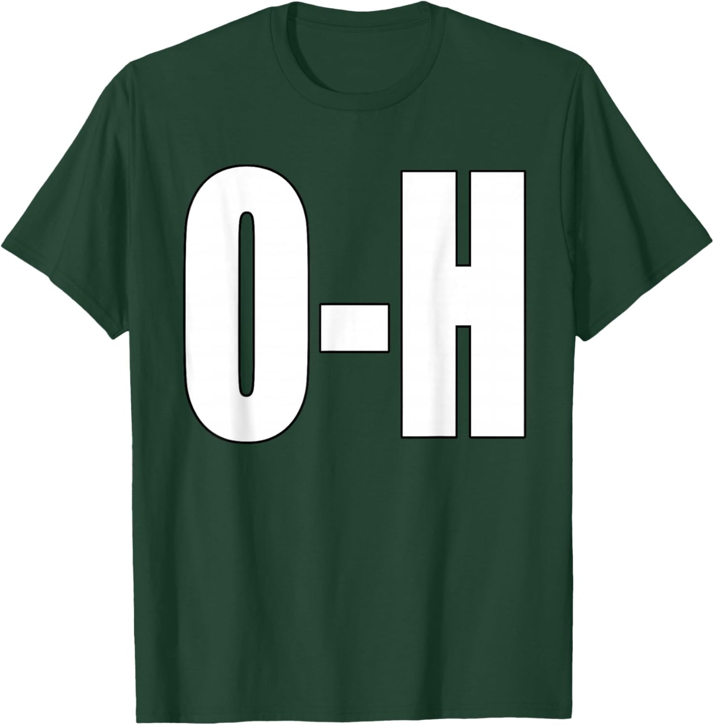 O-H Couples Matching Football Shirt For Ohio Sports T-Shirt - T-Shirt | Forest