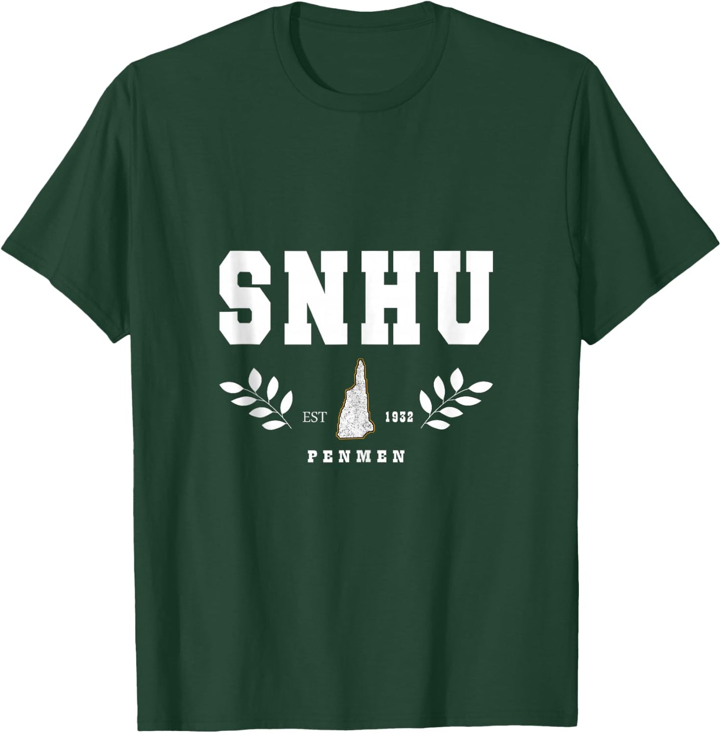 SNHU Arch Retro College University Athletic Sports T-Shirt - T-Shirt | Forest