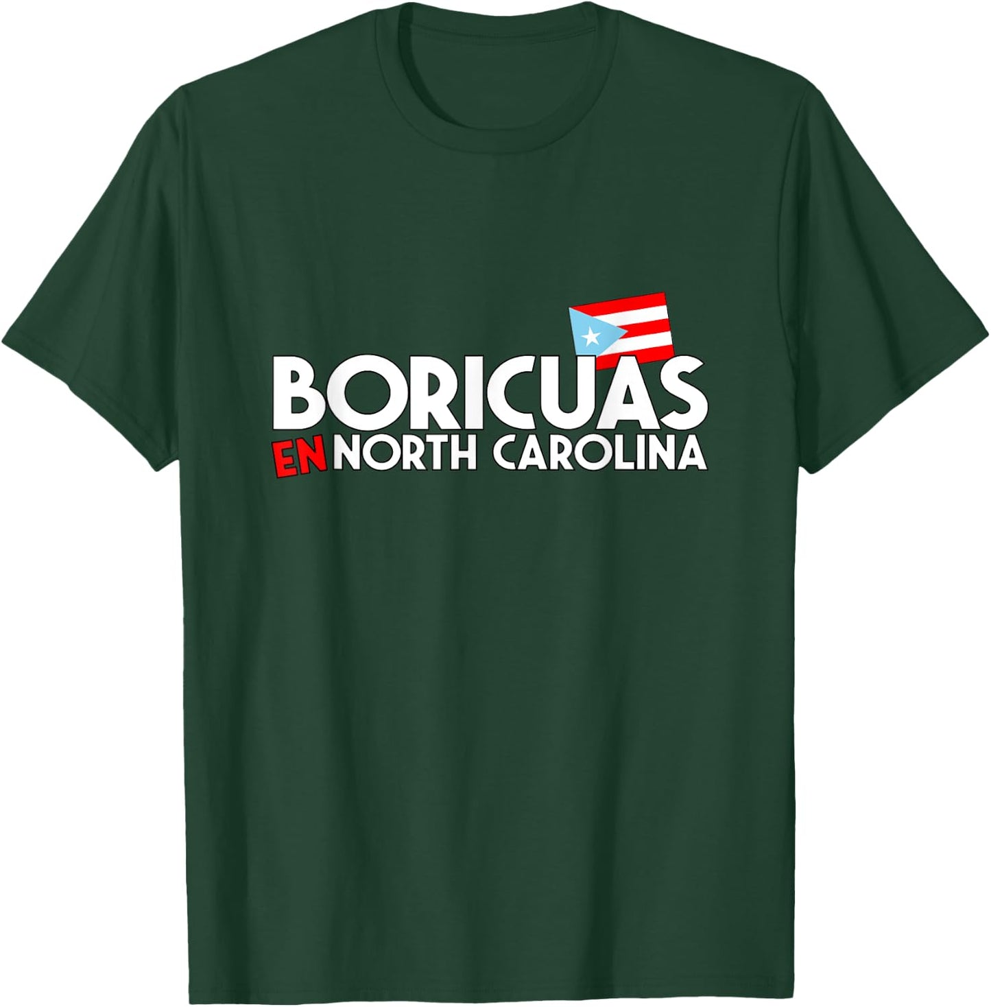 Boricuas en NC Logo T-Shirt - T-Shirt | Forest