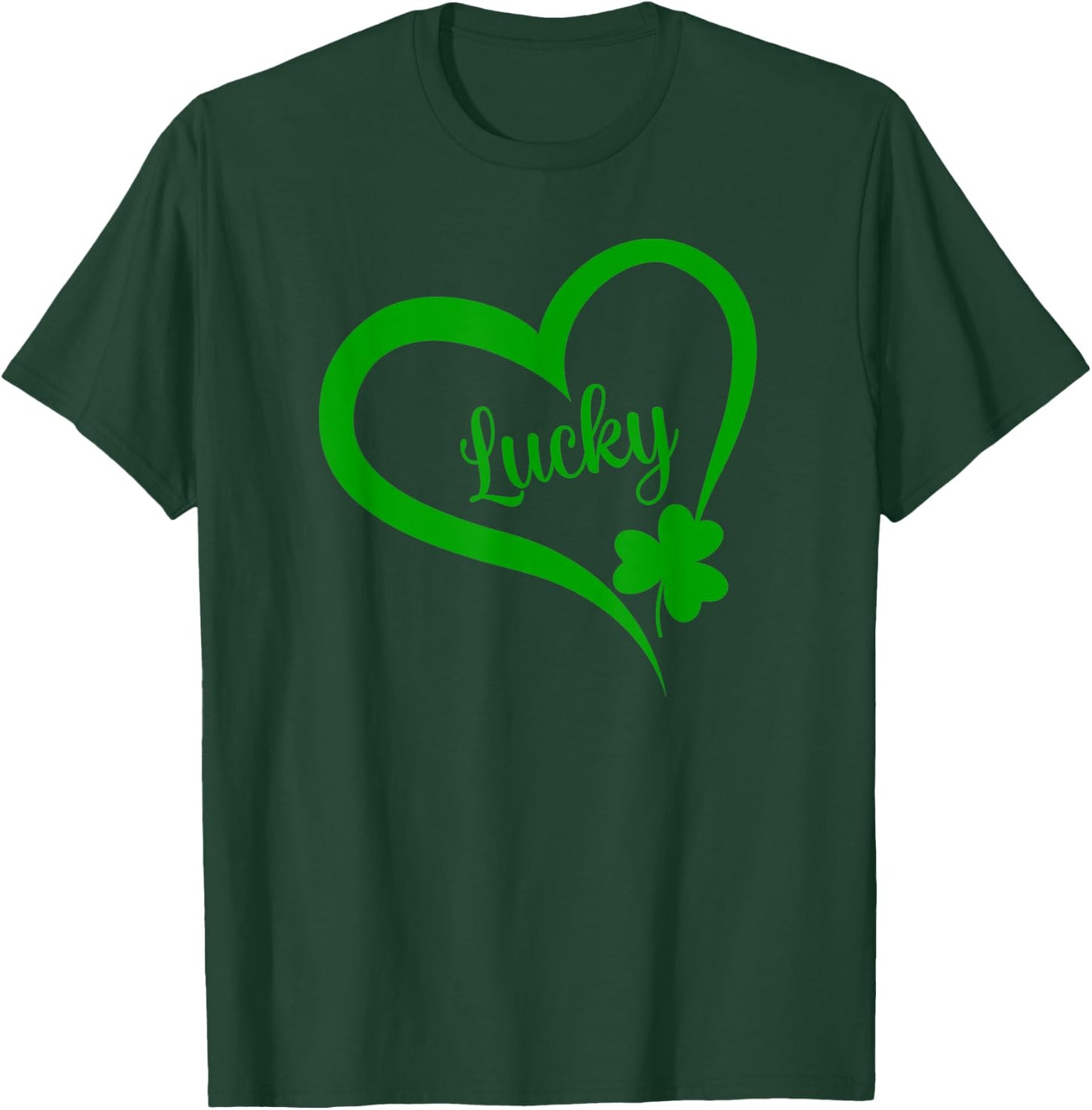St Patricks Day LUCKY Women LUCKY T-Shirt - T-Shirt | Forest