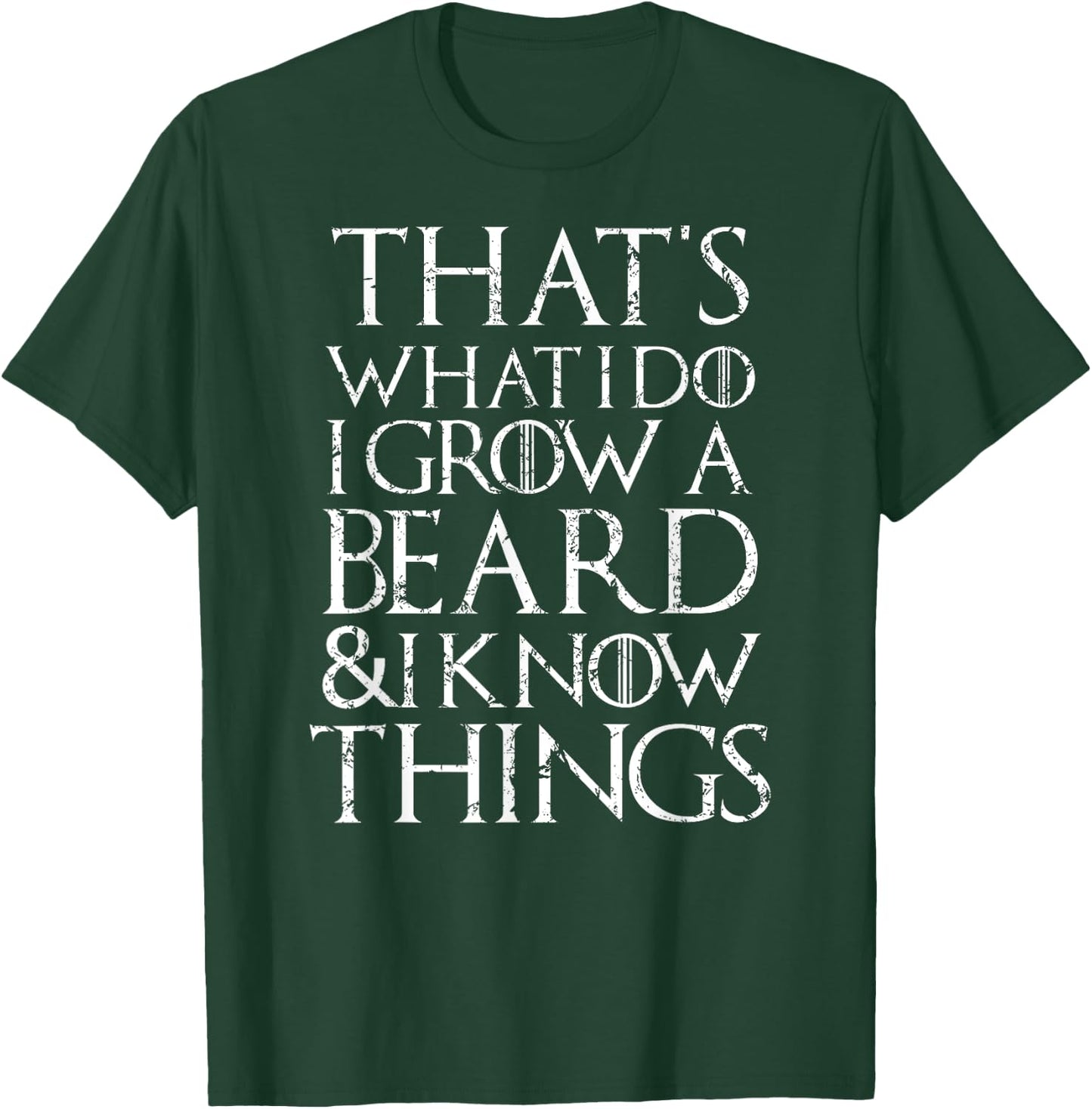 Funny beard T Shirt Cool I grow facial hair man men gift T-Shirt - T-Shirt | Forest