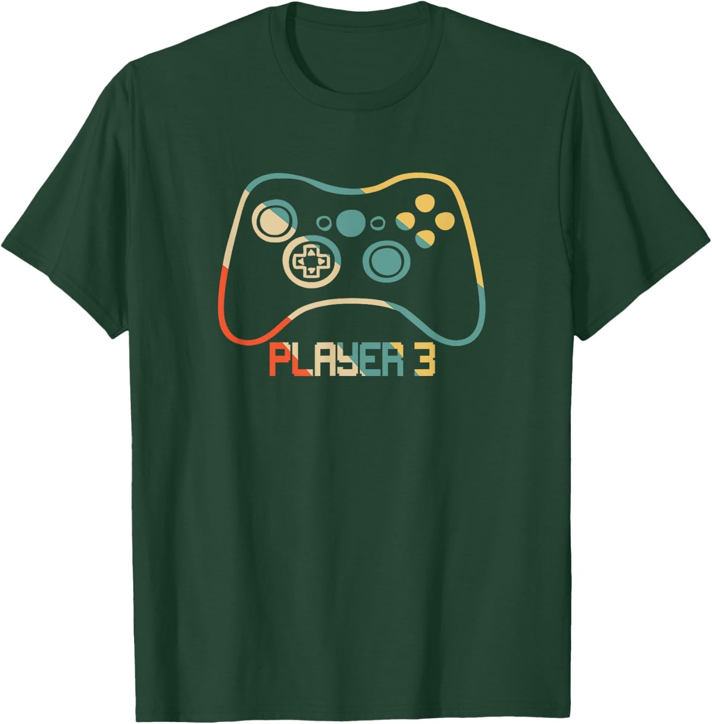 Matching Gamer for Dad, Mom & kids Player 1,2,3 T-Shirt - T-Shirt | Forest