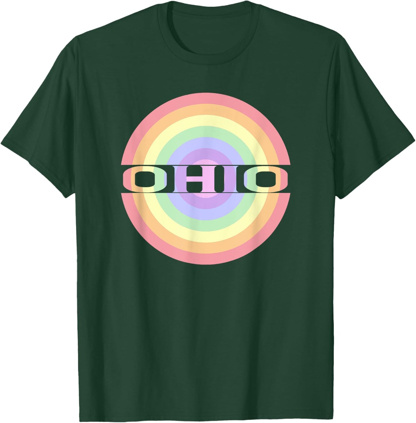 Ohio OH Souvenir Keepsake Pastel for Adults Children Kids T-Shirt - T-Shirt | Forest